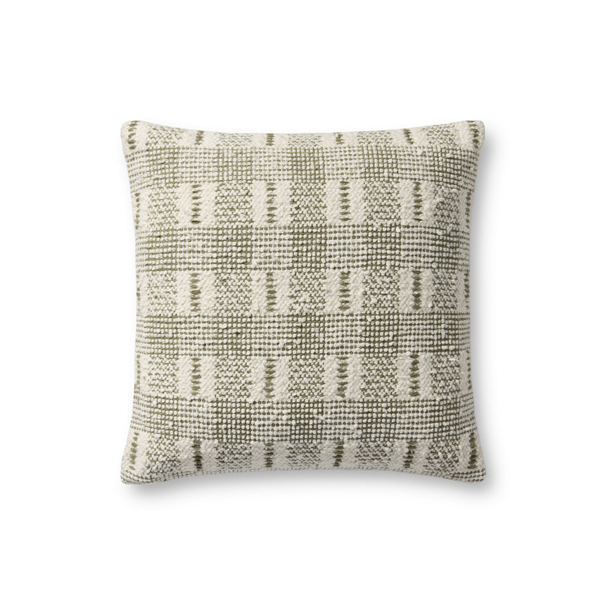 Ivory / Green Pillow | PLL0185