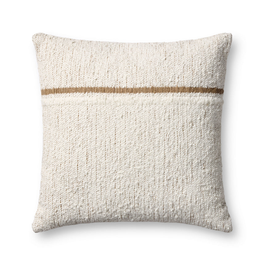 Ivory / Rustic Brown Pillow | PLL0192