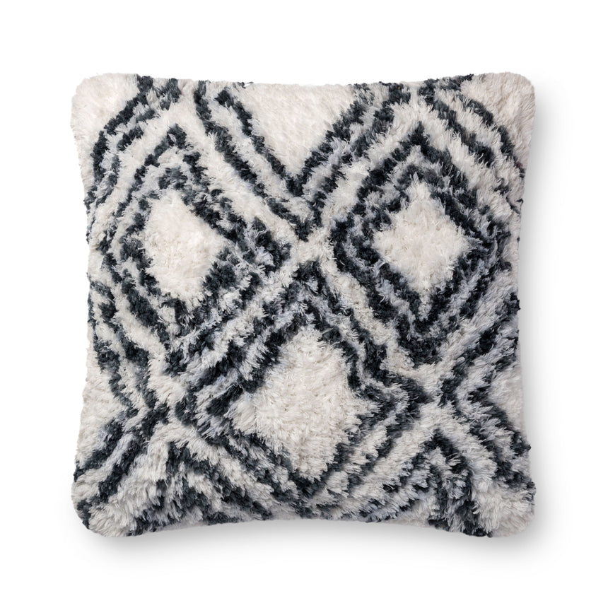 Charcoal / White Pillow