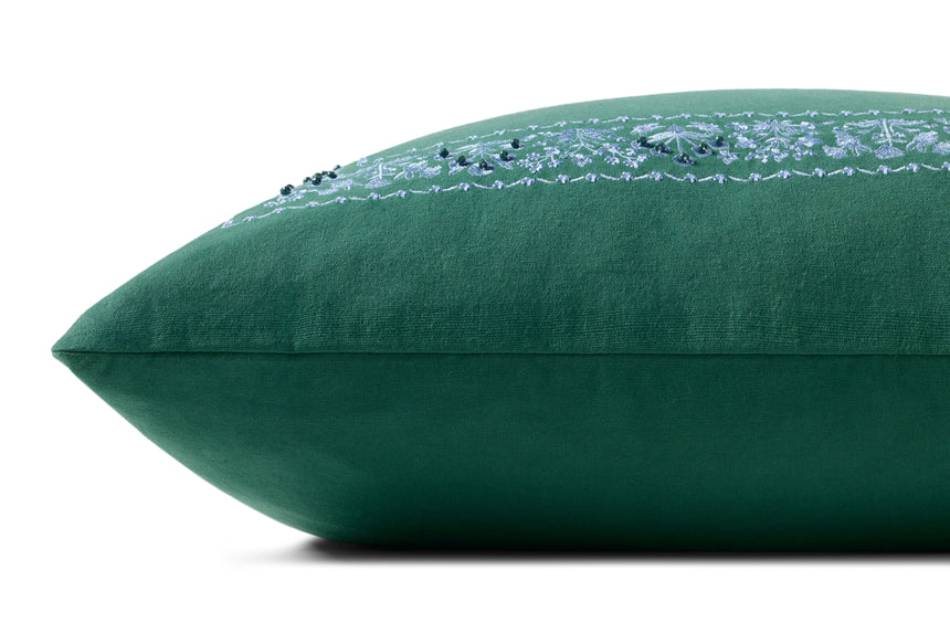 Estee Border Green Pillow | PRP0062