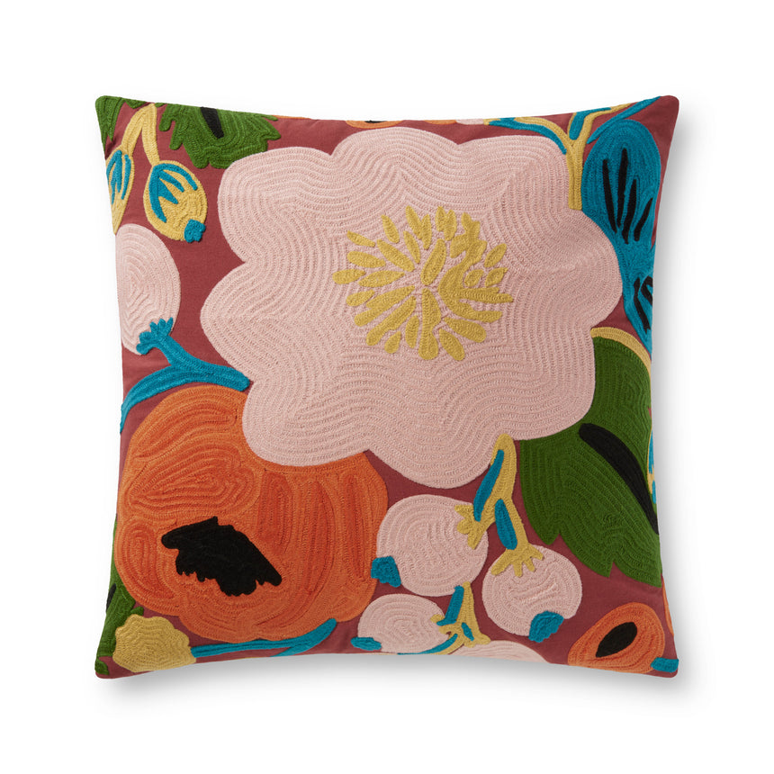 Red / Multi Pillow | P6053