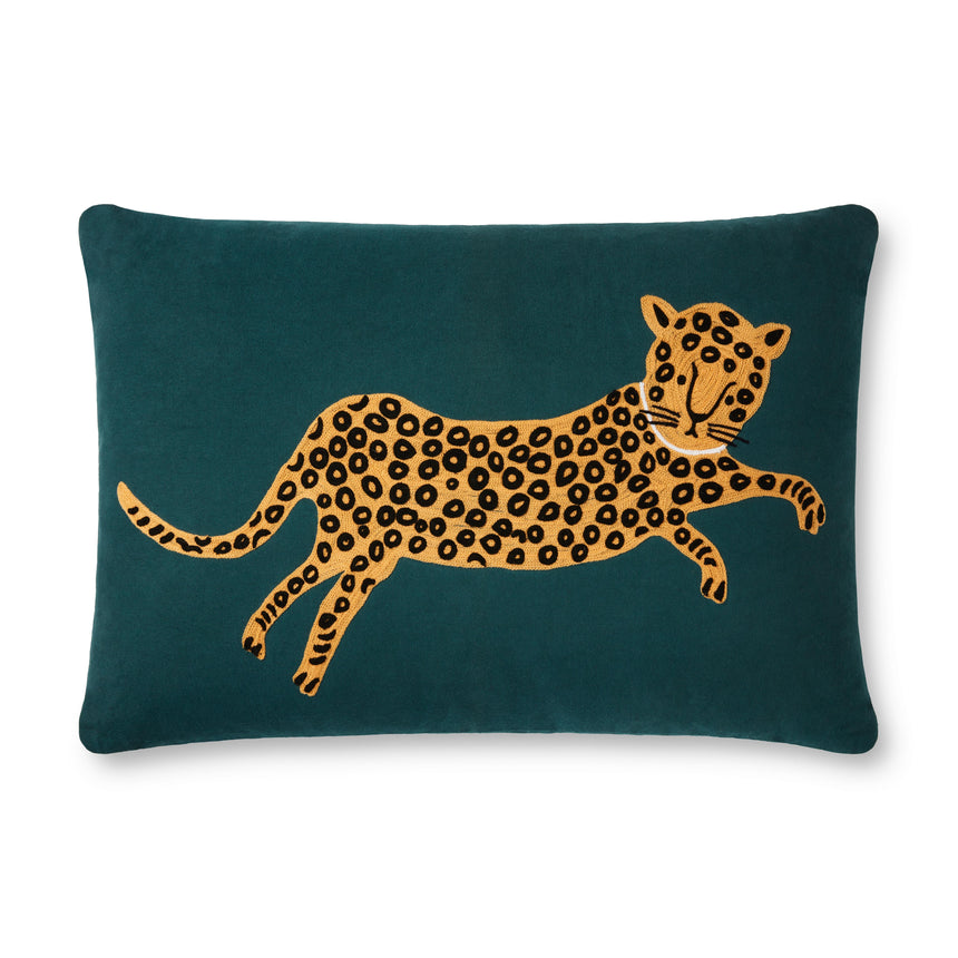 Teal / Gold Pillow