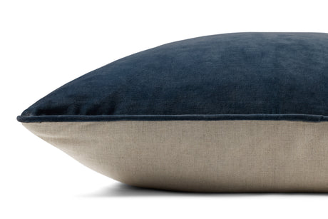 PMH1153 | Lydia Dark Blue Pillow | 26" x 26"