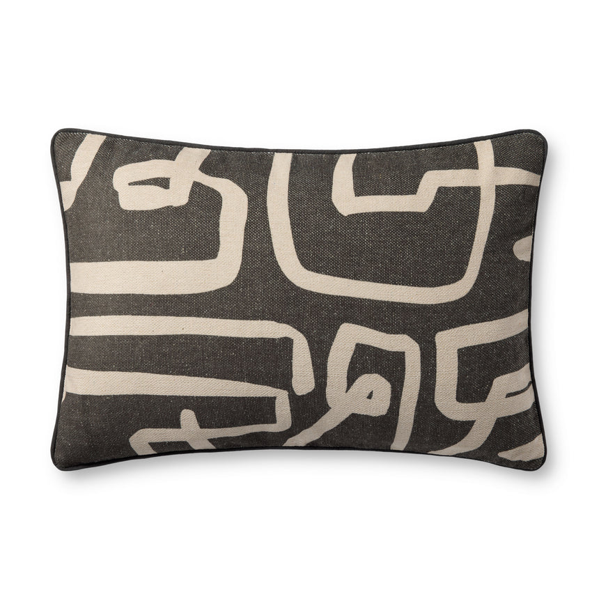 Charcoal / Natural Pillow