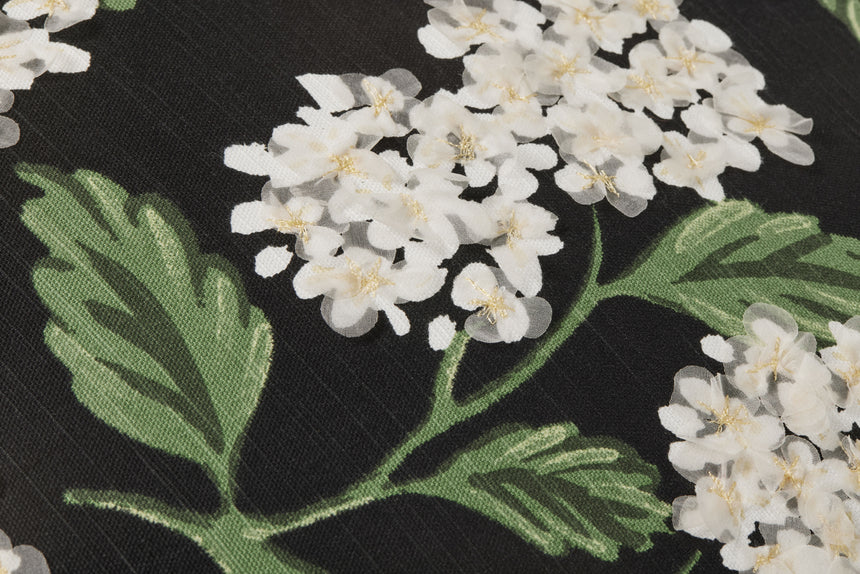 Hydrangea Black Pillow | PRP0019
