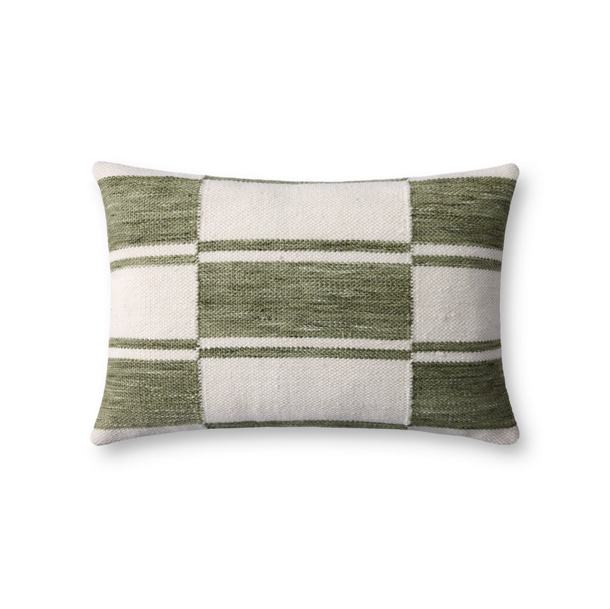 Ivory / Green Pillow | PLL0139