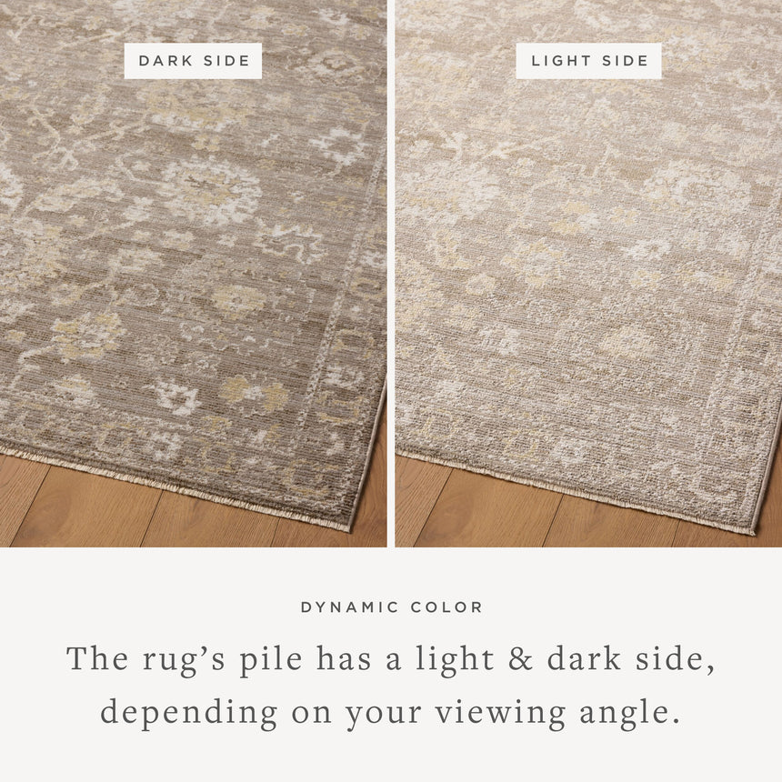 Pace Rug 03 | Taupe / Wheat