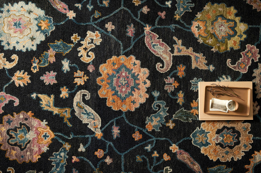 Padma Rug 01 | Black / Multi