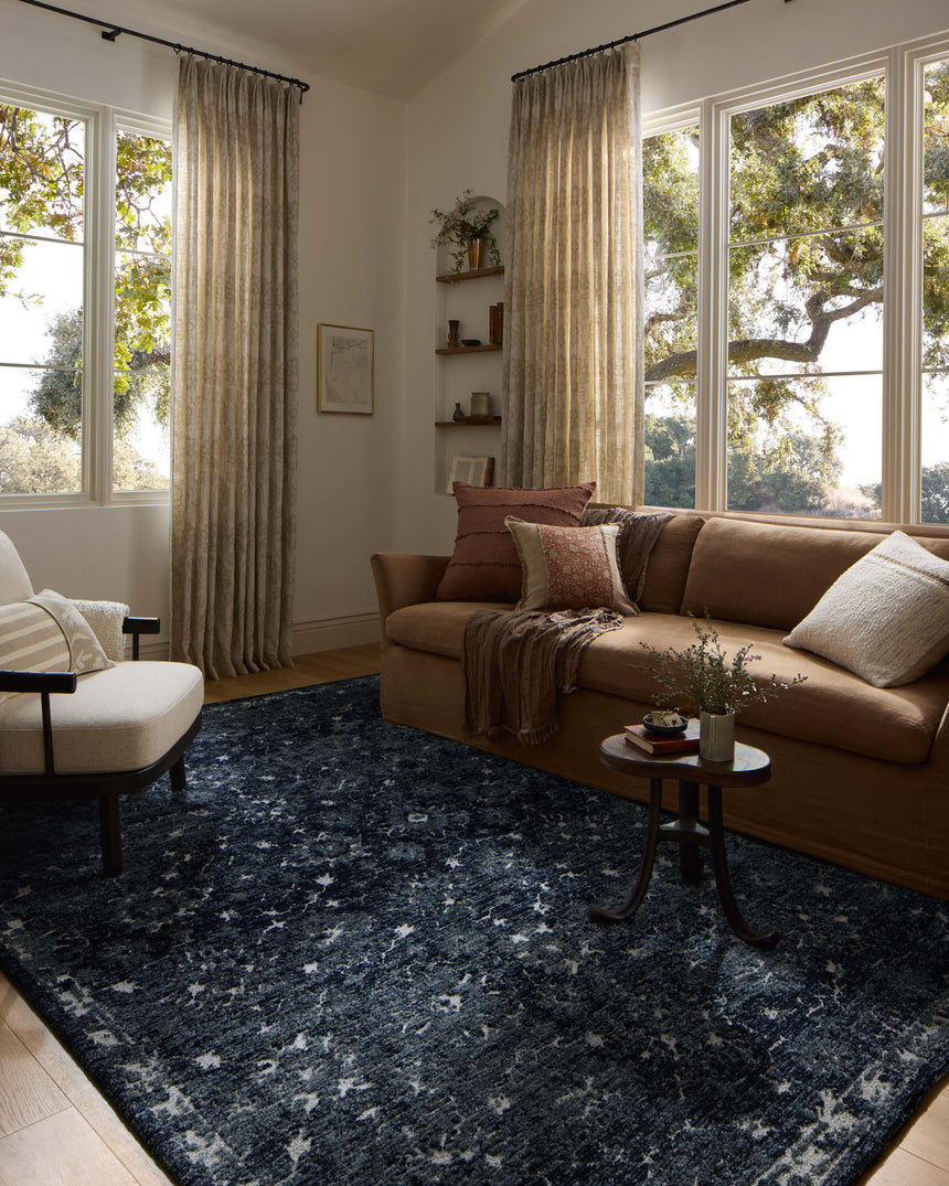 Percival Rug 02 | Navy / Ivory