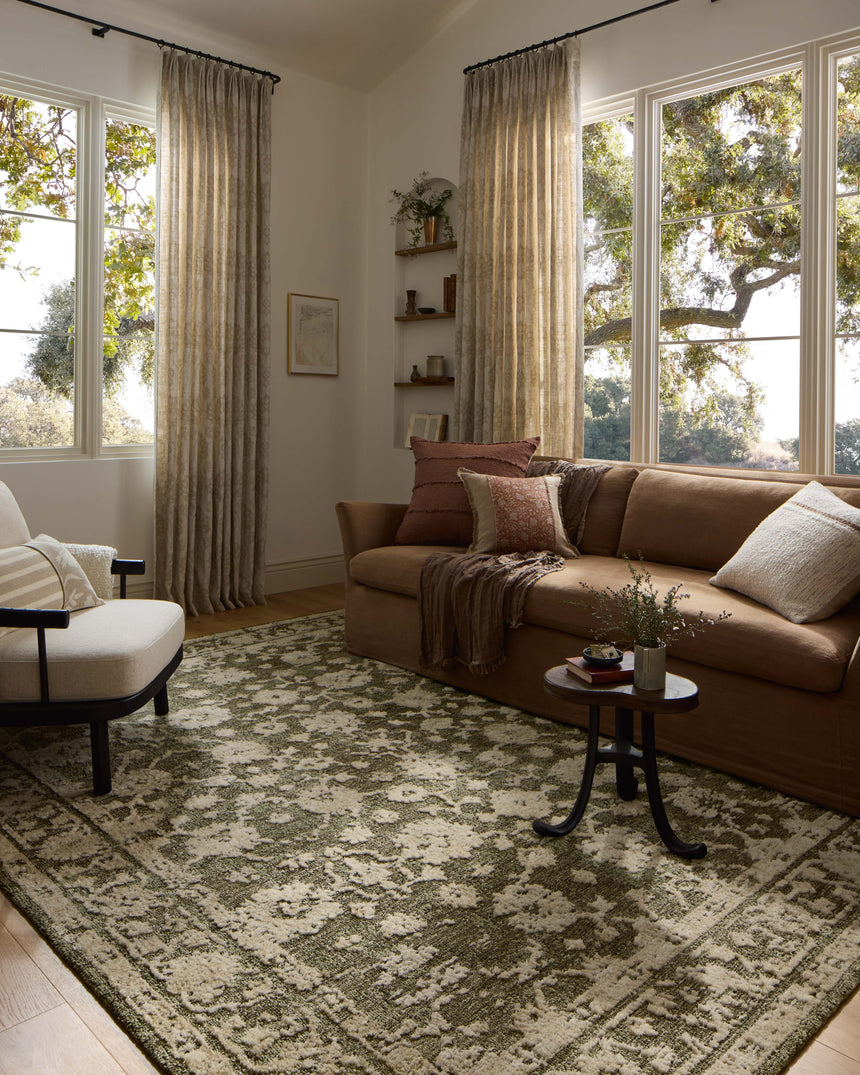 Percival Rug 06 | Moss / Natural