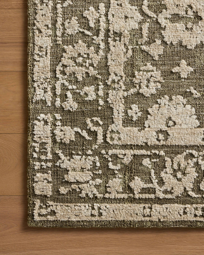 Percival Rug 06 | Moss / Natural