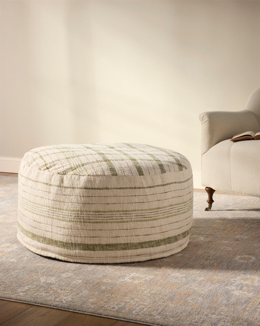 Wallace Cream Pouf | CJPF002