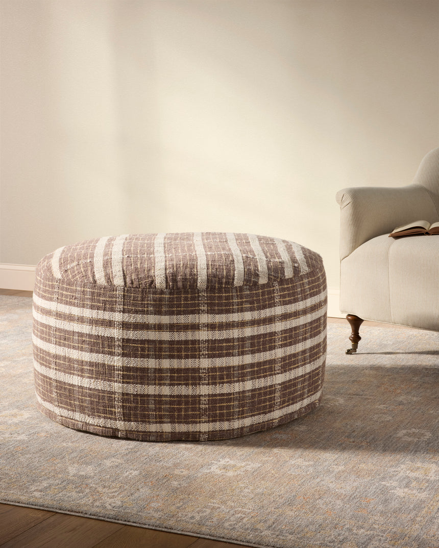 Wallace Chocolate Pouf | CJPF003