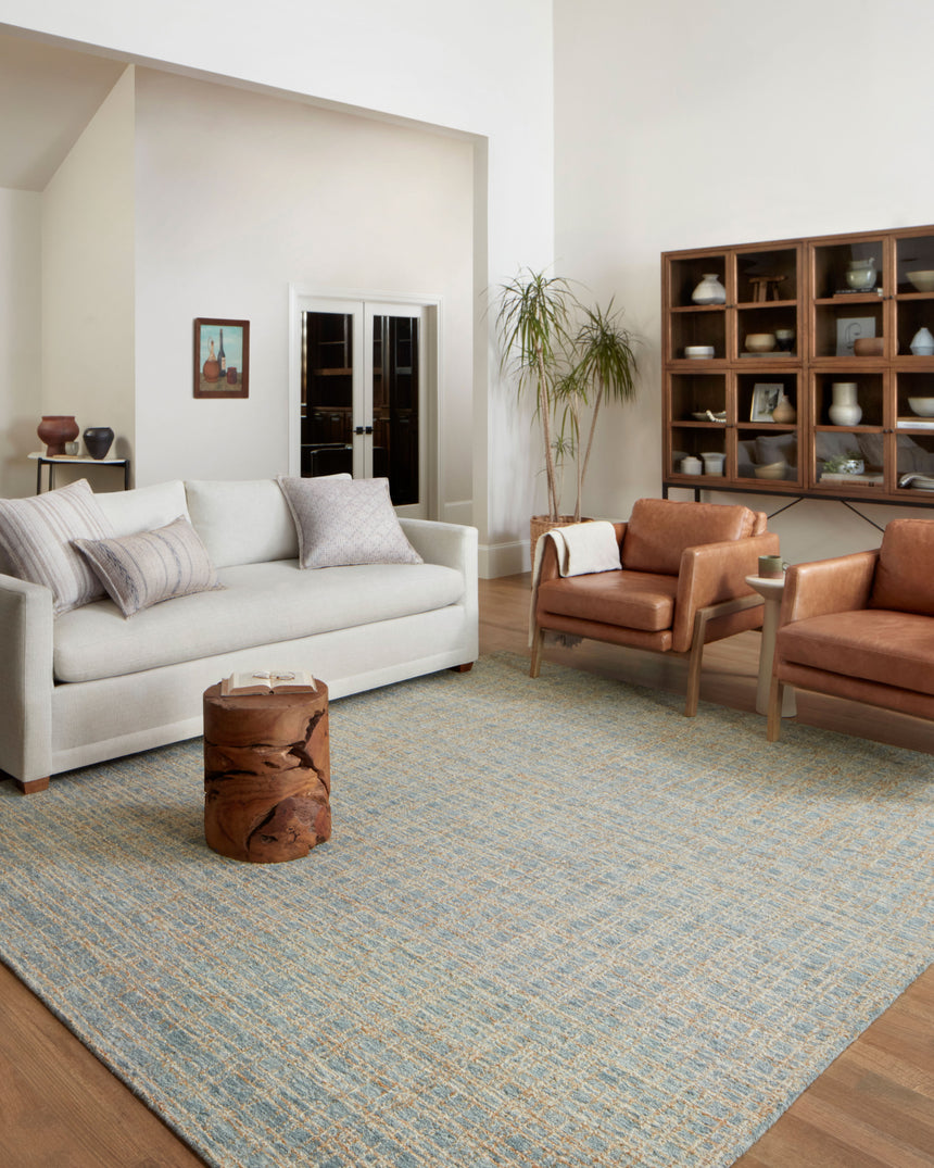 Polly Rug 03 | Blue / Sand