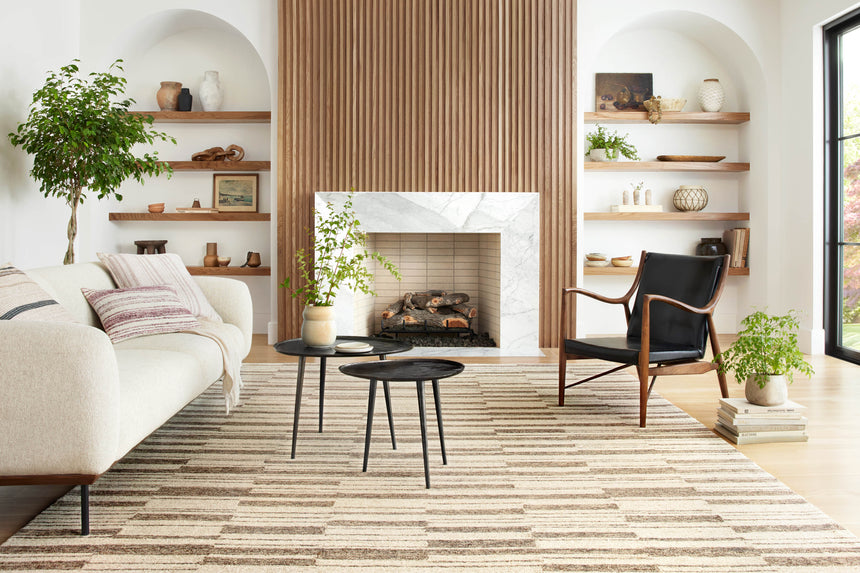 Polly Rug 04 | Beige / Tobacco