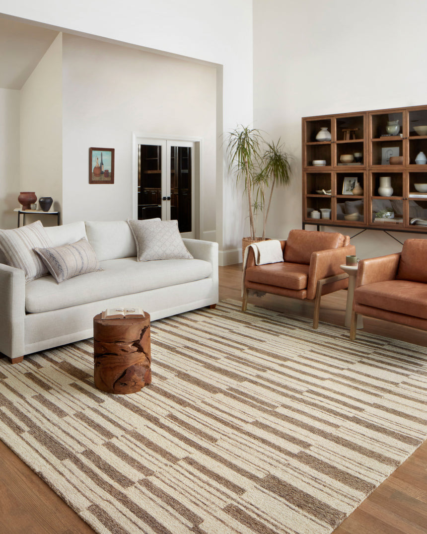 Polly Rug 04 | Beige / Tobacco