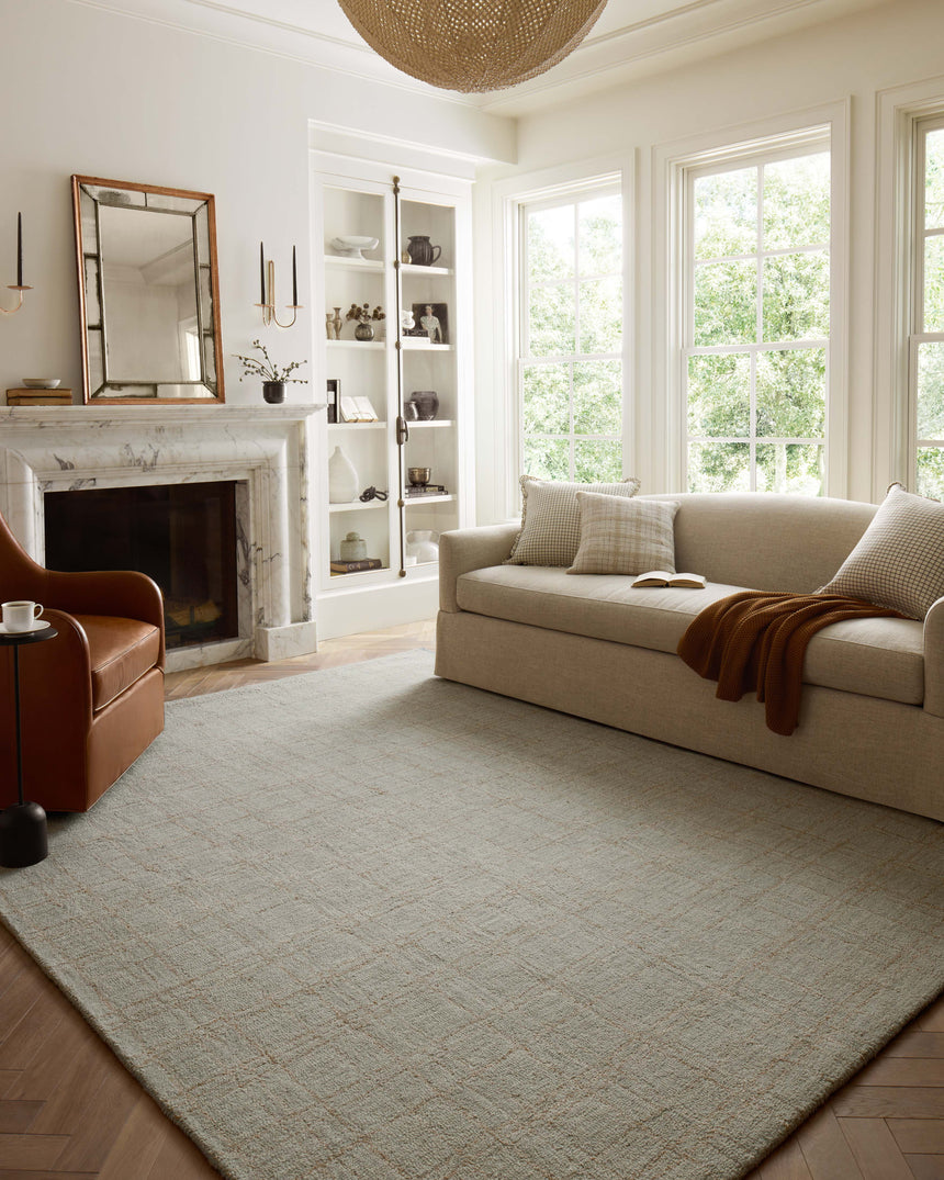 Polly Rug 09 | Fog / Wheat