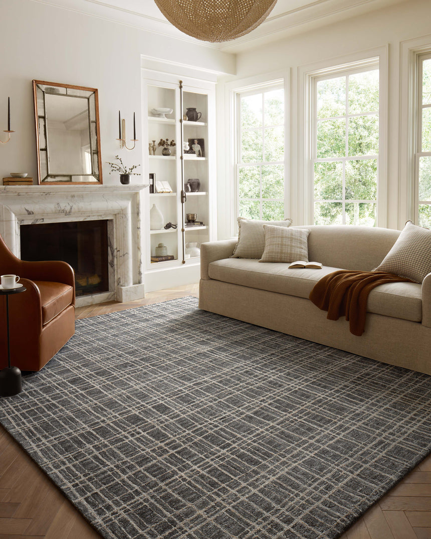 Polly Rug 11 | Graphite / Pebble