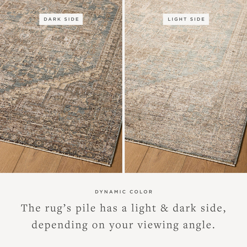 Priscilla Rug 04 | Blue / Bark
