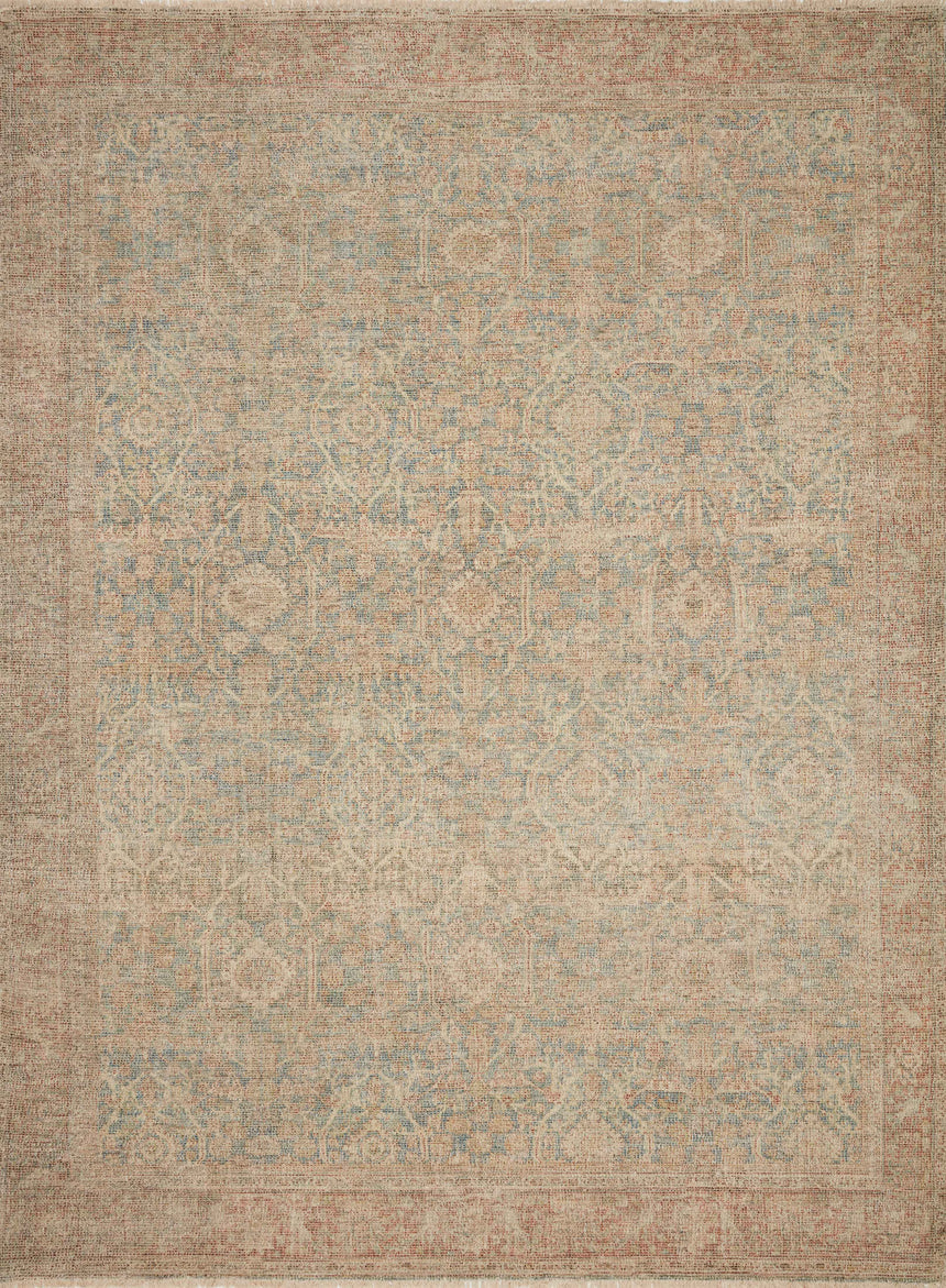 Priya Rug 06 | Denim / Rust