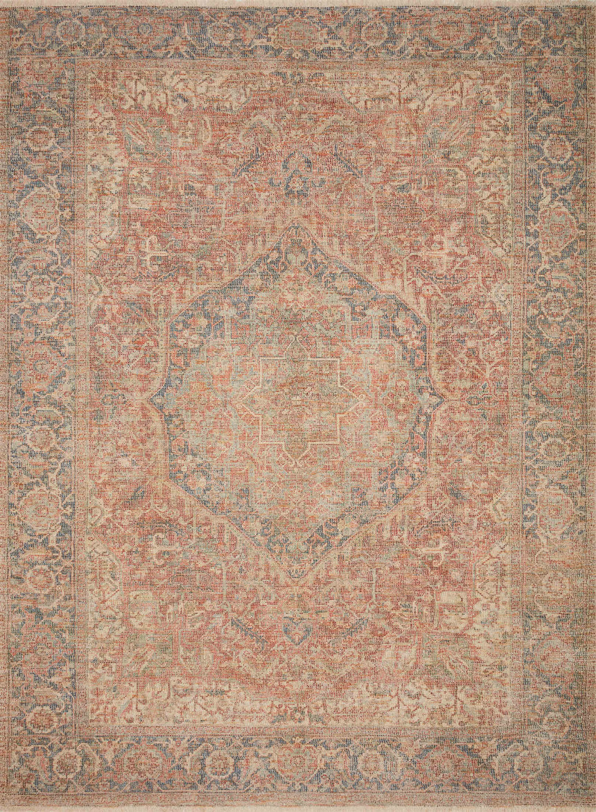 Priya Rug 07 | Brick / Navy