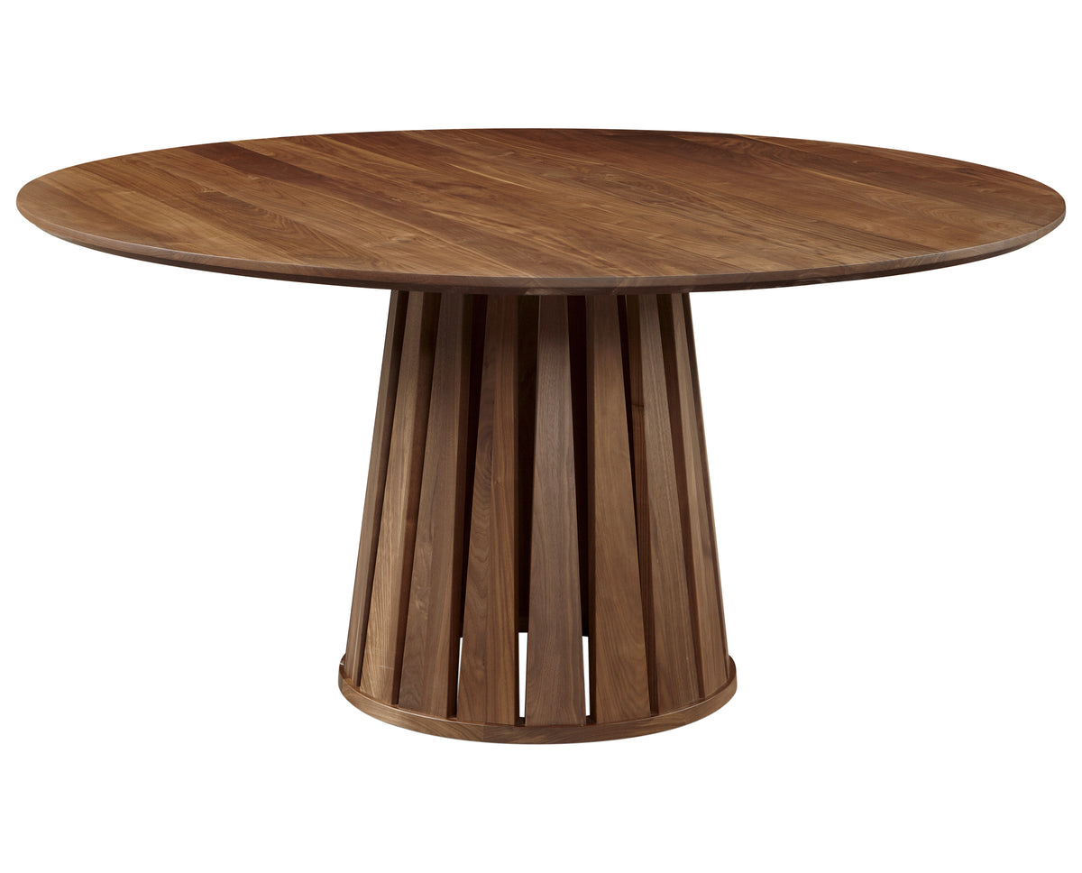 West Bros Phase 60" Round Pedestal Table in 79 Toast