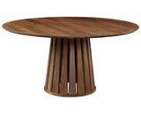 West Bros Phase 60" Round Pedestal Table in 79 Toast