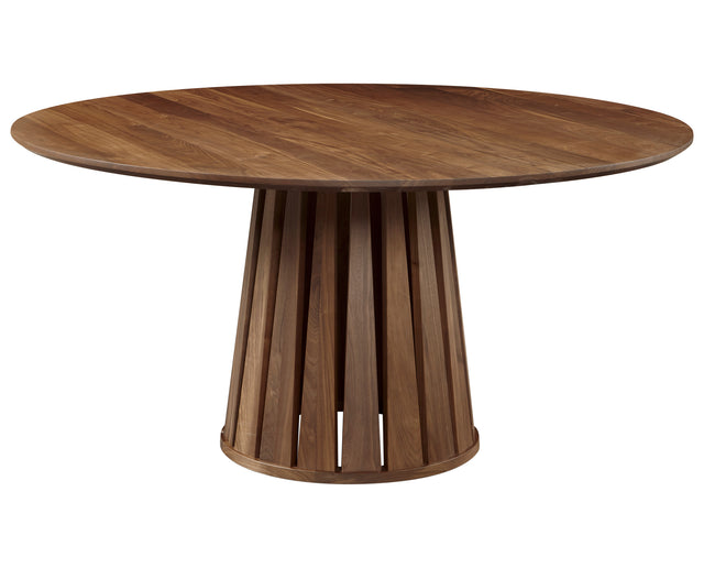 West Bros Phase 60" Round Pedestal Table in 79 Toast