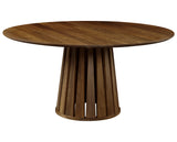 West Bros Phase 60" Round Pedestal Table in 80 Walnut