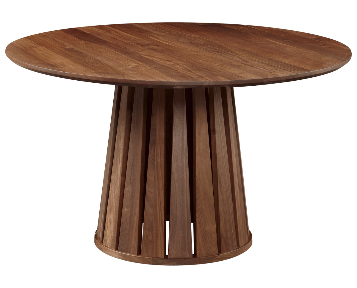 West Bros Phase 50" Round Pedestal Table in 79 Toast
