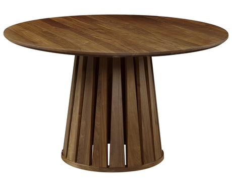 West Bros Phase 50" Round Pedestal Table in 80 Walnut