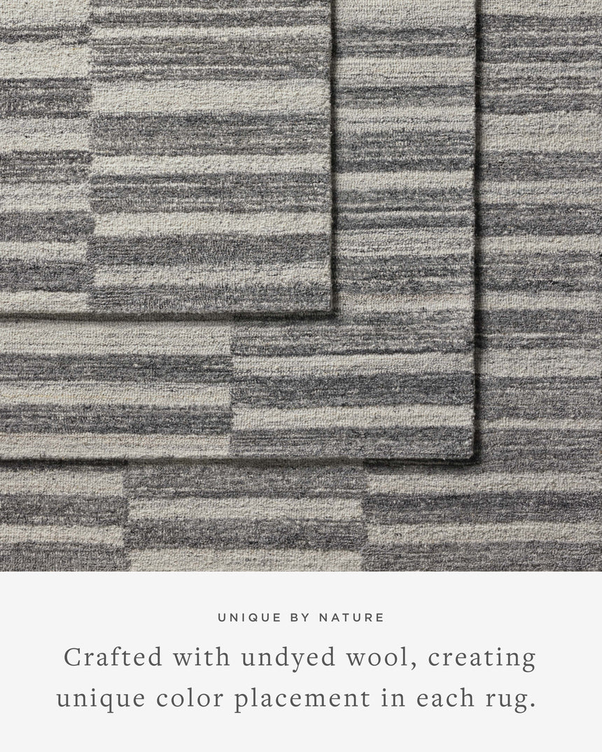 Rae Rug 02 | Charcoal / Mist
