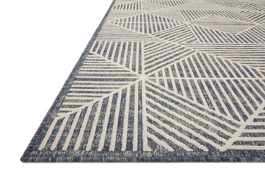 Rainier Rug 03 | Denim / Ivory