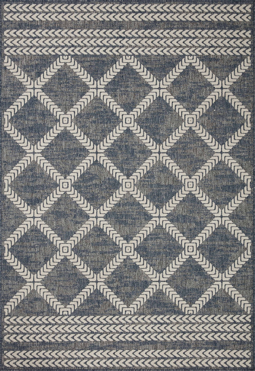 Rainier Rug 05 | Denim / Ivory