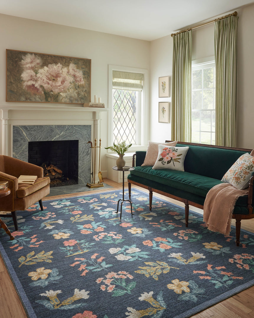 Rosa Rug 03 | Navy