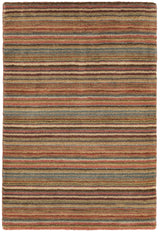 Brindle Stripe Hand Loom Knotted Wool Rug