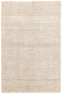 Cut Stripe Hand Knotted Viscose/Wool Rug