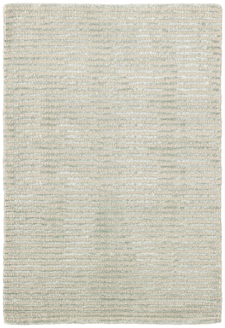 Cut Stripe Hand Knotted Viscose/Wool Rug
