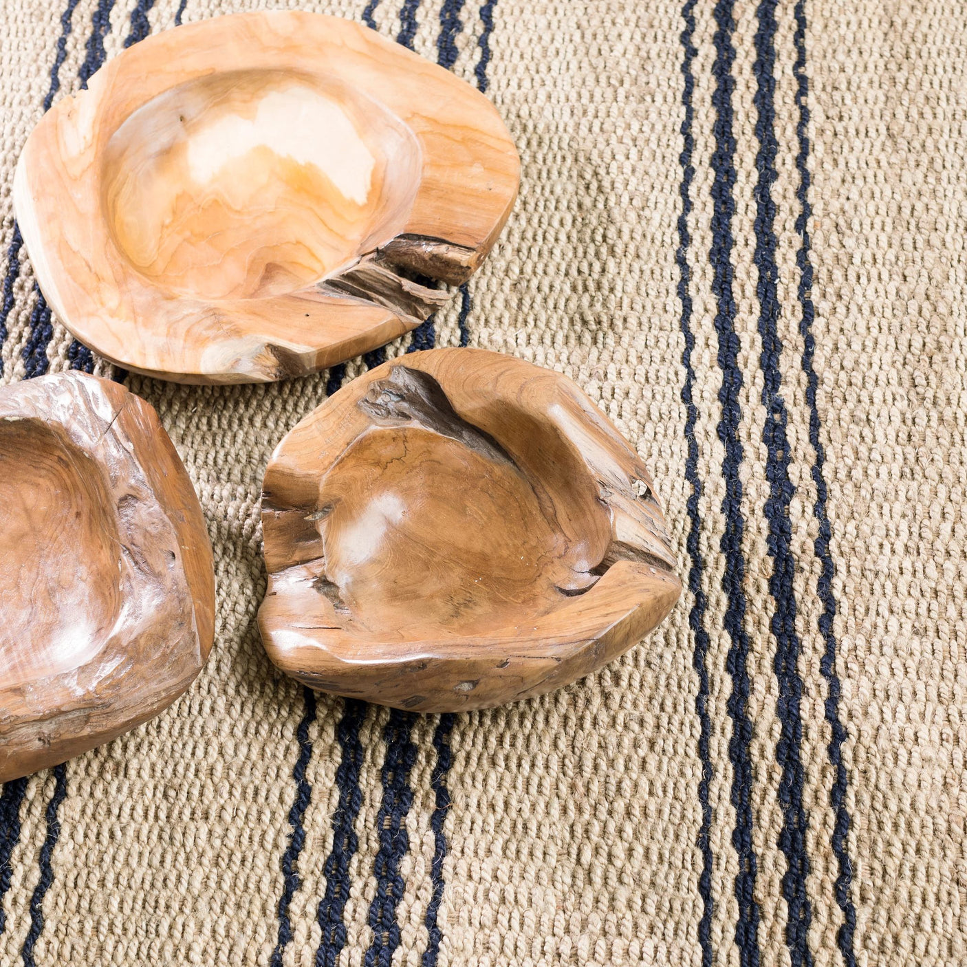 Jute Ticking Handwoven Rug