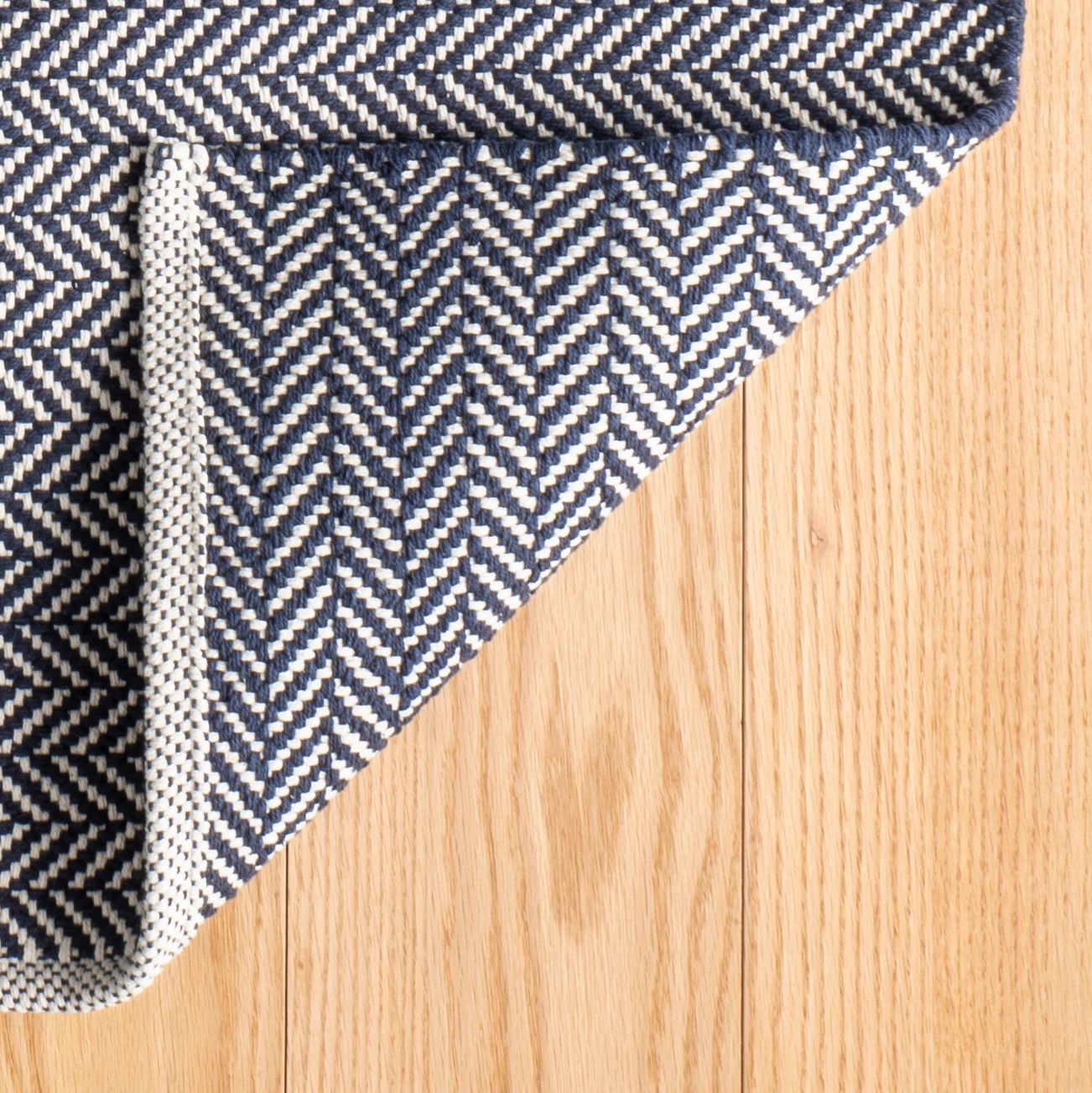 Herringbone Handwoven Cotton Rug