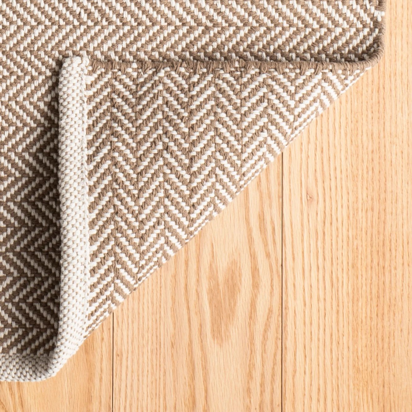 Herringbone Handwoven Cotton Rug
