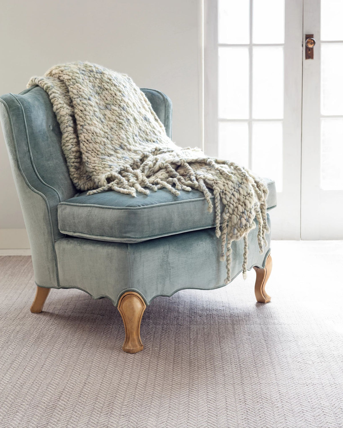 Herringbone Handwoven Cotton Rug