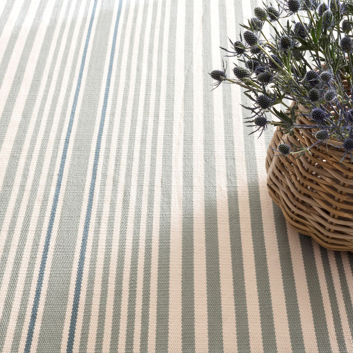 Rugby Stripe Handwoven Indoor/Outdoor Rug