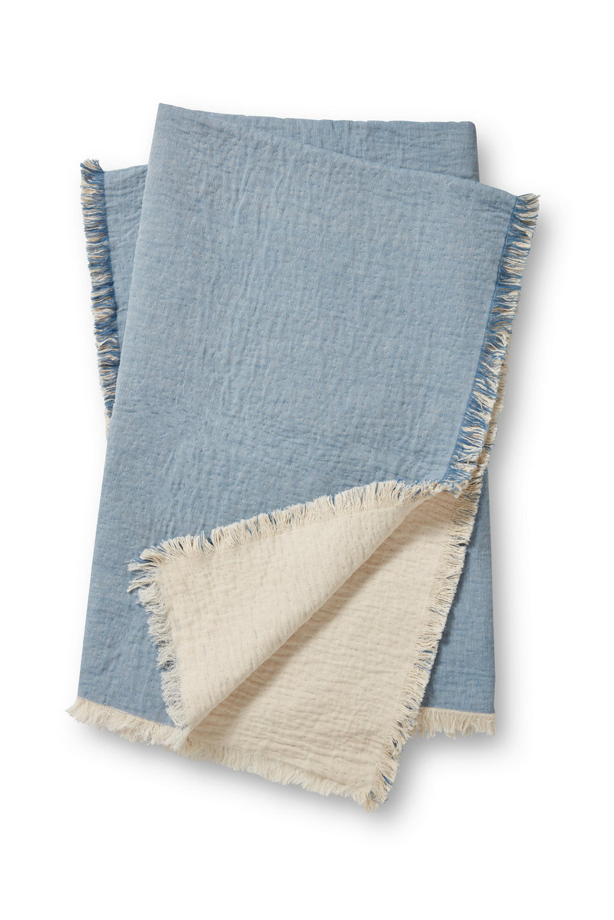 Reed Blue / Natural Throw