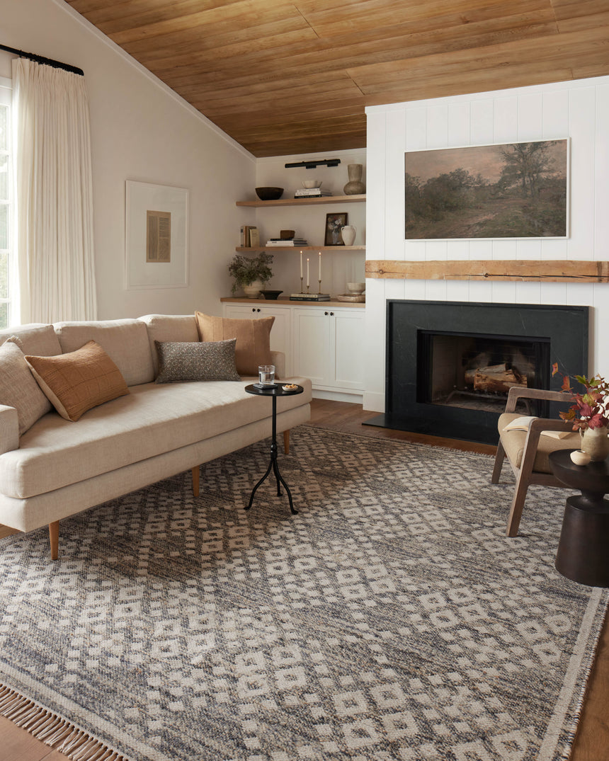 Rivers Rug 01 | Denim / Ivory