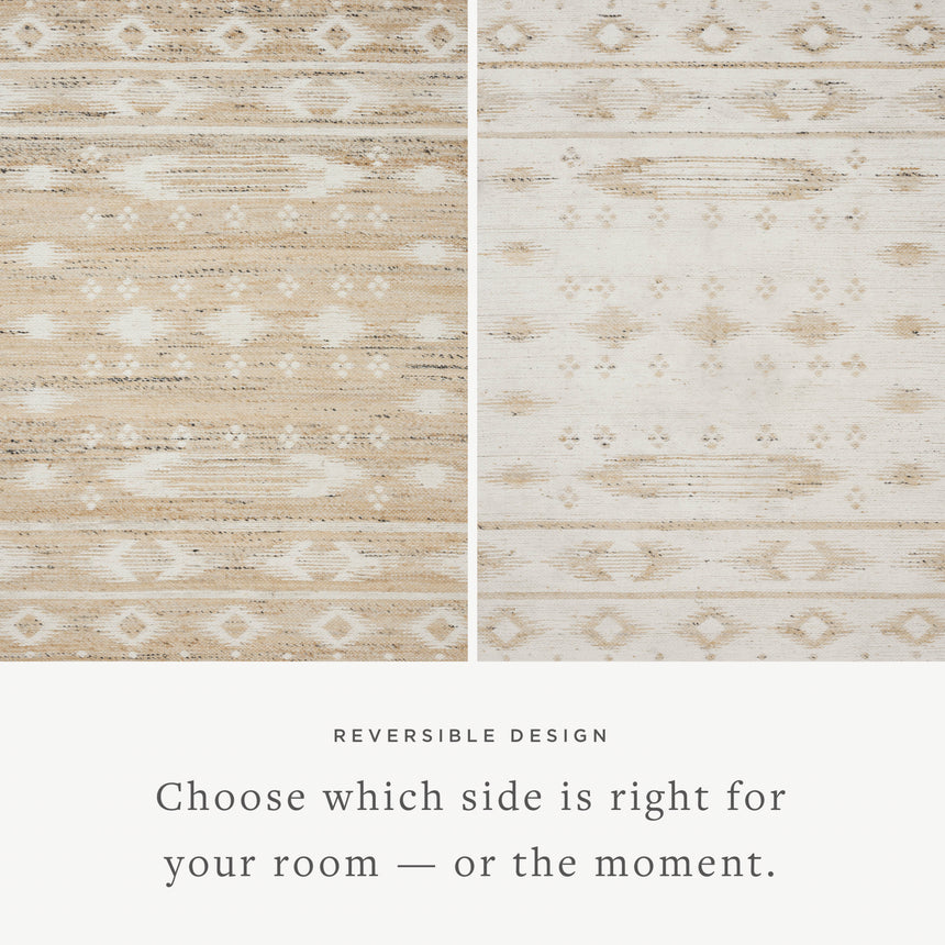 Rivers Rug 04 | Natural / Ivory