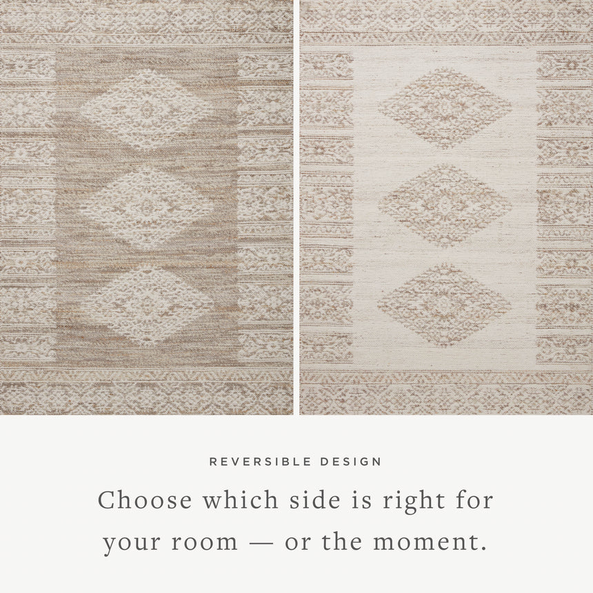 Rivers Rug 05 | Lilac / Ivory