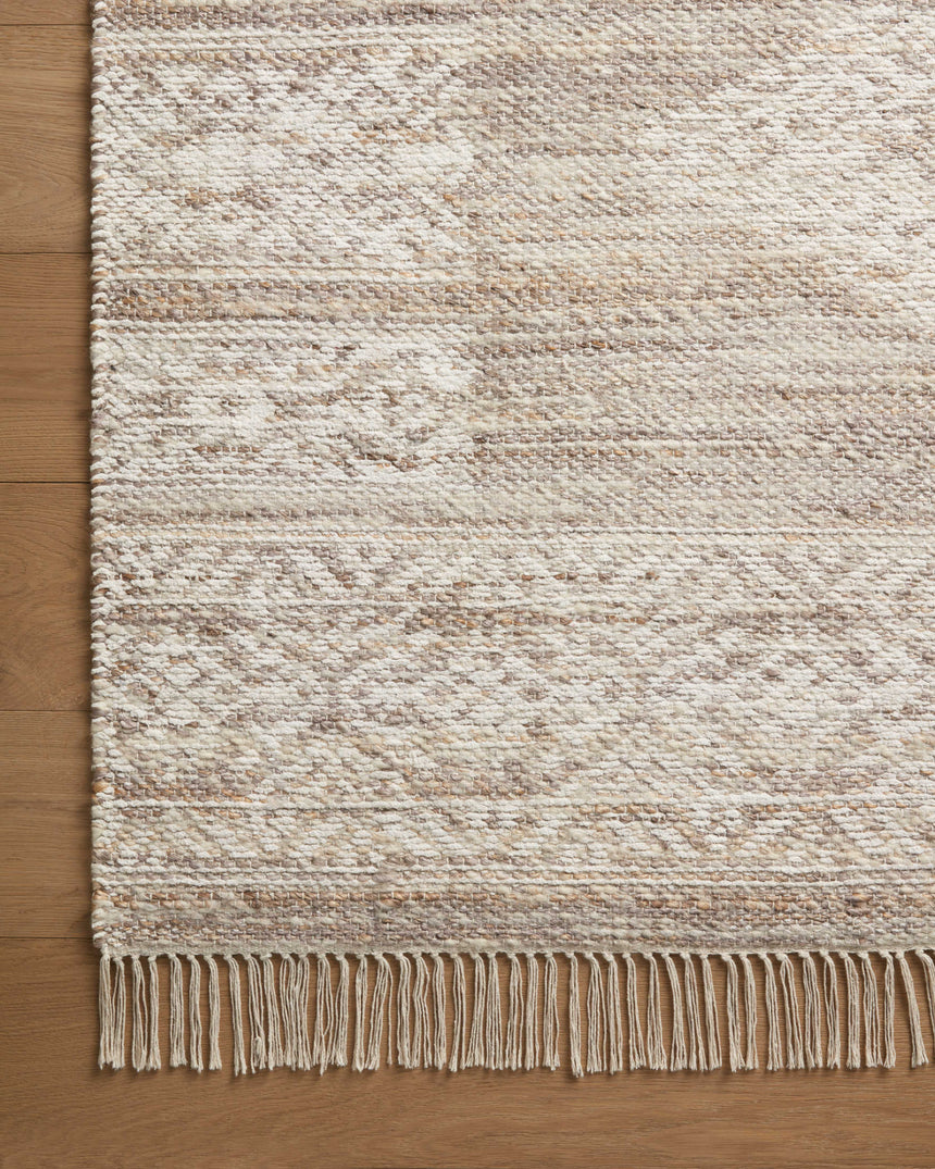 Rivers Rug 05 | Lilac / Ivory