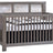 Grigio Brushed Oak with White Bark Oak | Rustico Moderno 5-in-1 Convertible Crib Valley Ridge Furniture