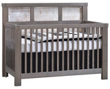 Grigio Brushed Oak with White Bark Oak | Rustico Moderno 5-in-1 Convertible Crib Valley Ridge Furniture